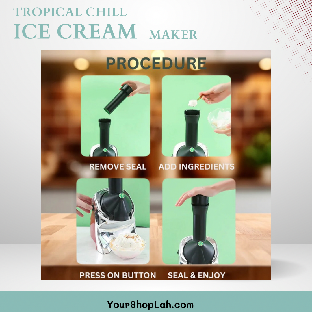 Tropical Chill Soft-Serve Ice Cream Maker